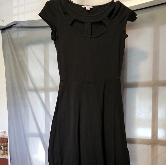 American Eagle Outfitters Black Mini Dress Fit and Flare - Picture 1 of 6